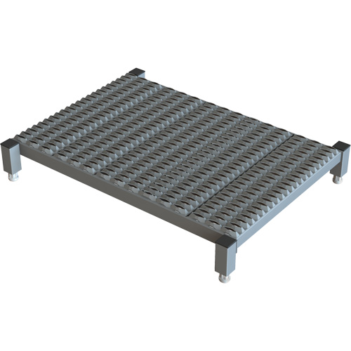 Plateforme de travail en une &eacute;tape &agrave; hauteur r&eacute;glable, 24" la x 36" pr, Capacit&eacute; de 800 lb, Enti&egrave;rement soud&eacute; Haskins Industrial Inc.