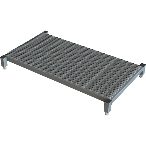 Plateforme de travail en une &eacute;tape &agrave; hauteur r&eacute;glable, 24" la x 48" pr, Capacit&eacute; de 800 lb, Enti&egrave;rement soud&eacute; Haskins Industrial Inc.