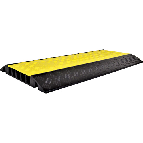 Powerhouse Heavy-Duty Straight Cable Protector, 5 Channels, 36" L x 19.75" W x 2.25" H Haskins Industrial Inc.