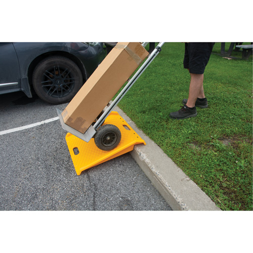 Rampe de trottoir portable en poly pour diable, Capacit&eacute; de 1000 lb, 27" la x 27" lo Haskins Industrial Inc.