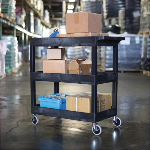 Tub Cart, 3 Tiers, 35-1/4" x 36-1/4" x 18", 300 lbs. Capacity Haskins Industrial Inc.