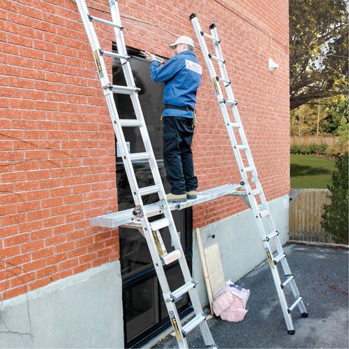 Telescoping Work Plank, 156" W x 12" D, 250 lbs. Capacity, Knocked Down Haskins Industrial Inc.