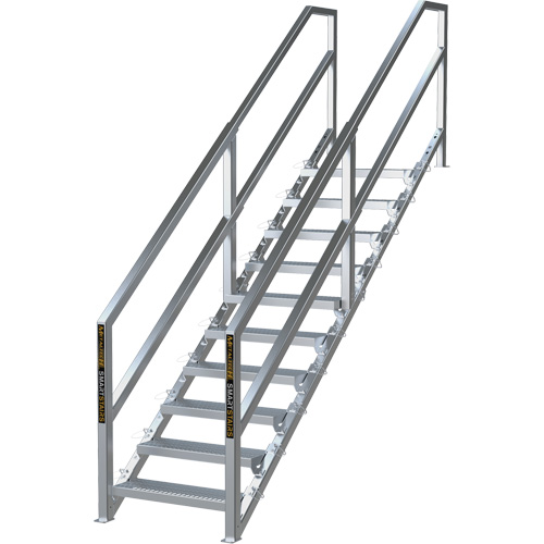 Syst&egrave;me d'escalier modulaire pour la construction de 6-10 marches SmartStairs, 75" ha Haskins Industrial Inc.