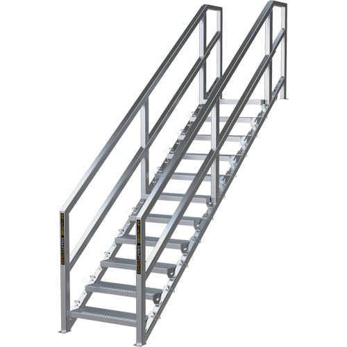Syst&egrave;me d'escalier modulaire pour la construction de 11-16 marches SmartStairs, 120" ha Haskins Industrial Inc.