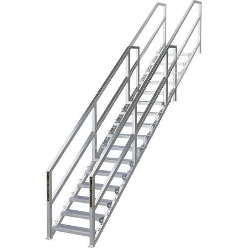 Syst&egrave;me d'escalier modulaire pour la construction de 11-16 marches SmartStairs, 120" ha Haskins Industrial Inc.