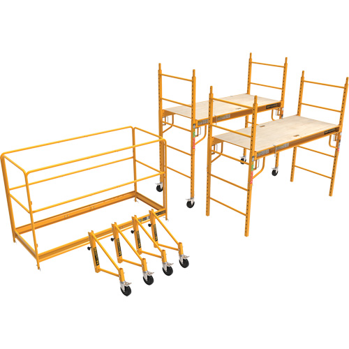 Trousse compl&egrave;te de tour d'&eacute;chafaudage pour cloison s&egrave;che de 12', 58-1/2" p x 183" h Haskins Industrial Inc.