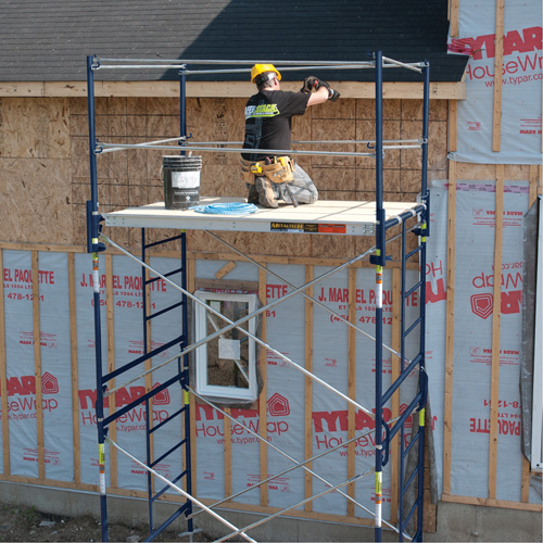 Complete Scaffold Tower with Casters, 66-2/10" D x 177-1/2" H Haskins Industrial Inc.