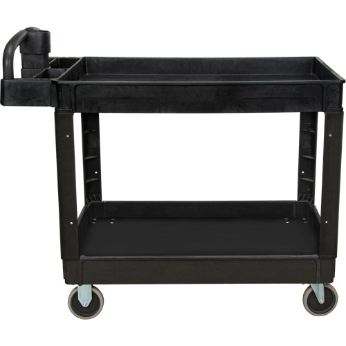 Utility Cart, 2 Tiers, 25-5/8" x 33-1/2" x 43-3/4", 550 lbs. Capacity Haskins Industrial Inc.