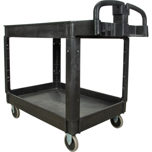 Utility Cart, 2 Tiers, 25-5/8" x 33-1/2" x 43-3/4", 550 lbs. Capacity Haskins Industrial Inc.