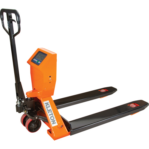 Digital Scale Pallet Truck, 44.5" L x 27.75" W, 4400 lbs. Cap. Haskins Industrial Inc.