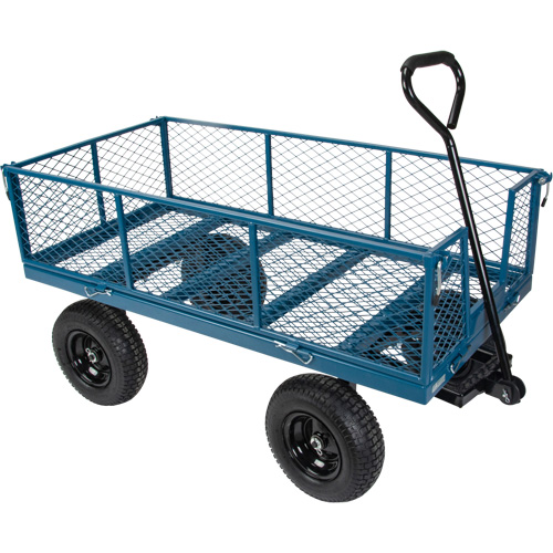 Wagon with Drop Sides, 24" W x 48" L, 800 lbs. Capacity Haskins Industrial Inc.