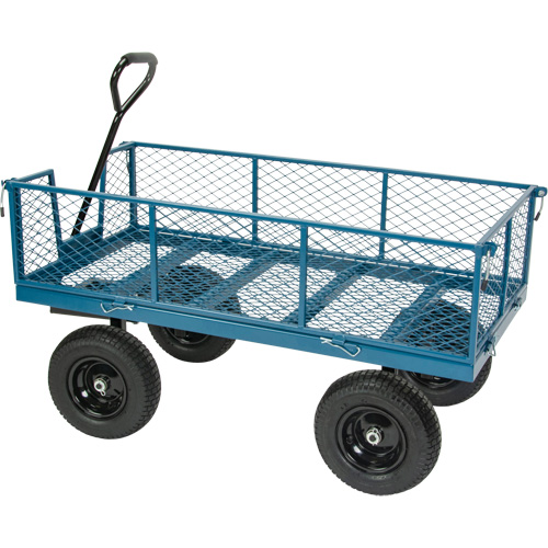Wagon with Drop Sides, 24" W x 48" L, 800 lbs. Capacity Haskins Industrial Inc.
