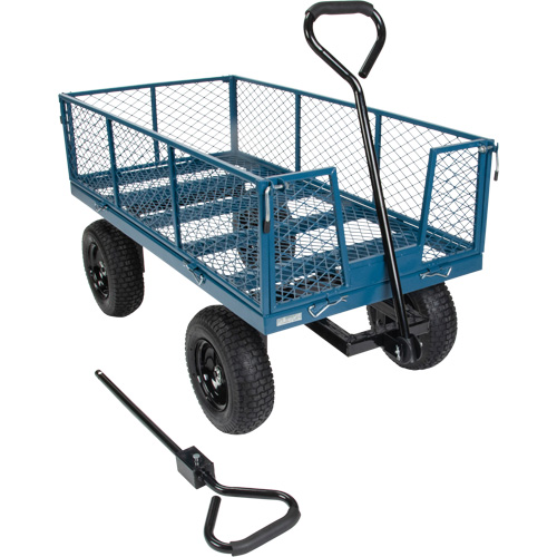 Wagon with Drop Sides, 24" W x 48" L, 800 lbs. Capacity Haskins Industrial Inc.