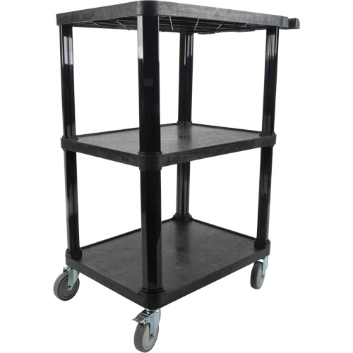 Chariot utilitaire avec tablette plate, 3 tiers, 18-1/8" x 37-3/8" x 27-3/4", Capacit&eacute; 330 lb Haskins Industrial Inc.