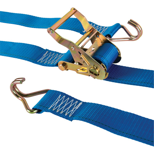 Tendeur d'arrimage utilitaire robuste, Crochet en J, 2" la x 20' lo, Charge d'utilisation 500 lb (227 kg) Haskins Industrial Inc.