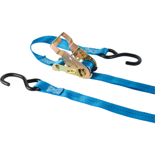 Tendeur d'arrimage &agrave; cliquet, Crochet en J, 15' , 1" , Charge d'utilisation max. 500 lb (227 kg) Haskins Industrial Inc.