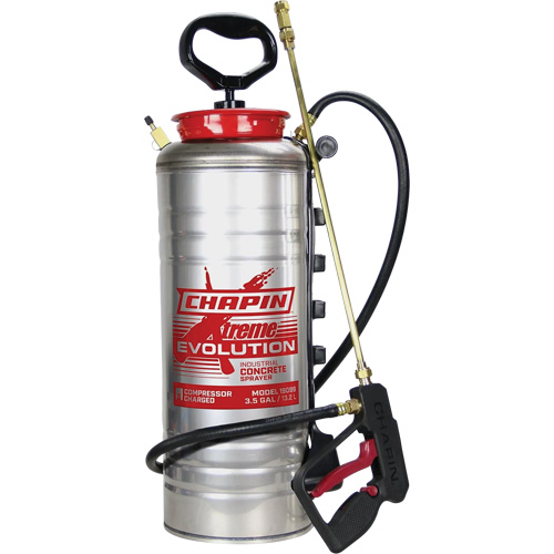Pulv&eacute;risateur de b&eacute;ton &agrave; r&eacute;servoir Evolution, 3,5 gal. (13,2 L), Acier inoxydable, Lance de 19" Haskins Industrial Inc.