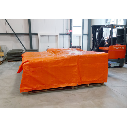 Insulated Tarps, Polyethylene, Orange, 20' x 12' x 8 mils Haskins Industrial Inc.