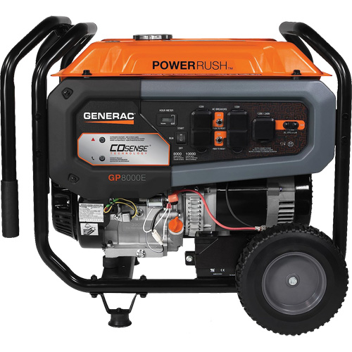 G&eacute;n&eacute;ratrice portable avec technologie COsense, 10000 W de surtension, 8000 W nominale, 120 V/240 V, R&eacute;servoir de 7,9 gal. Haskins Industrial Inc.