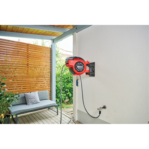 Cordless Water Hose Reel, 100' Haskins Industrial Inc.