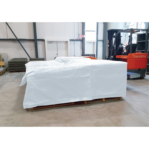 B&acirc;che isol&eacute;e, Poly&eacute;thyl&egrave;ne, Blanc, 20' x 12' x 8 mils Haskins Industrial Inc.