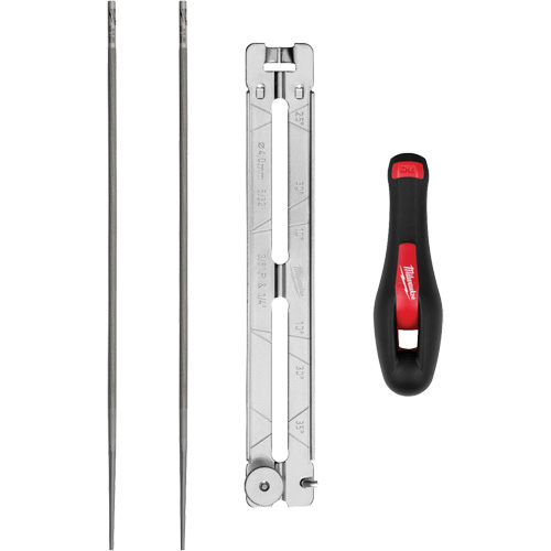 Ensemble pour affûtage de chaîne de scie de 5/32” de 4 morceaux Haskins Industrial Inc.