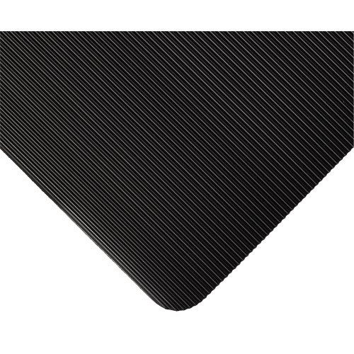 Standard Mat No.381, Ergonomic, 3' x 105' x 1/8", Black Haskins Industrial Inc.