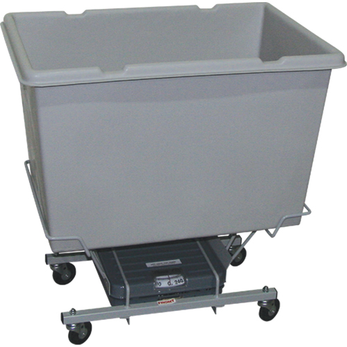 Scale Carts, Polyethylene, 33" L x 23" W x 33" H, 7 cu. ft. Volume, 250 lbs. Capacity Haskins Industrial Inc.
