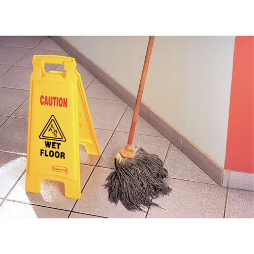 "Wet Floor" Safety Signs, English with Pictogram Haskins Industrial Inc.