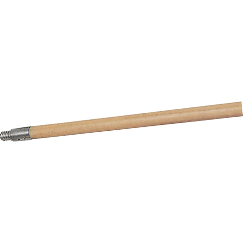 Structural Foam Push Broom Handle, Wood, ACME Threaded Tip, 15/16" Diameter, 60" Length Haskins Industrial Inc.