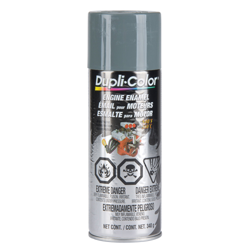 Engine Enamel Paint with Ceramic, New Ford Grey, Gloss, 12 oz., Aerosol Can Haskins Industrial Inc.