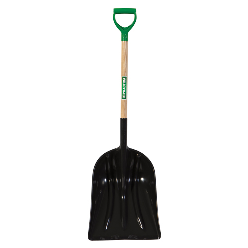 Grain & Coal Scoop Shovel, Wood, Polypropylene Blade, D-Grip Handle, 30-1/4" Length Haskins Industrial Inc.