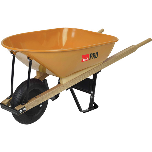 Pro Heavy-Duty Wheelbarrow, 6 cu. ft., Steel Tray Haskins Industrial Inc.