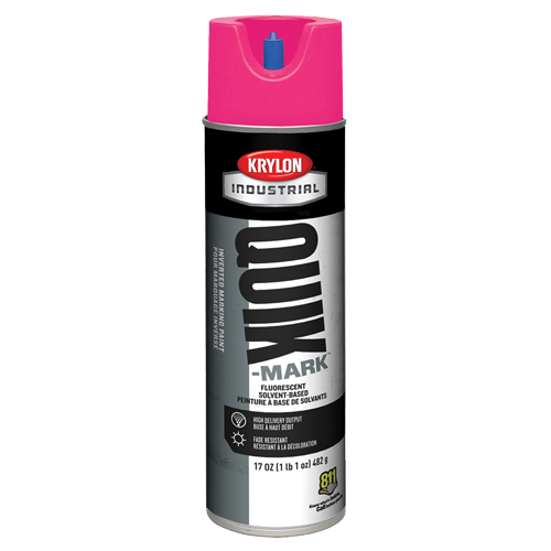 Industrial Quik-Mark Solvent-Based Inverted Marking Paint, 17 oz., Aerosol Can Haskins Industrial Inc.