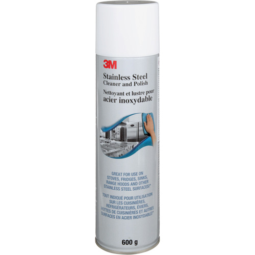Nettoyant et produit &agrave; polir pour l'acier inoxydable, 21,5 oz., Canette a&eacute;rosol Haskins Industrial Inc.