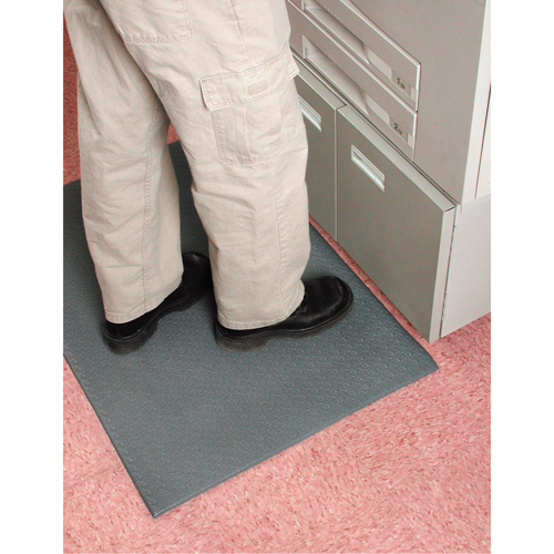 Tapis Comfort-King, Rugueux, 4' x 60' x 3/8", Gris, &eacute;ponge Haskins Industrial Inc.