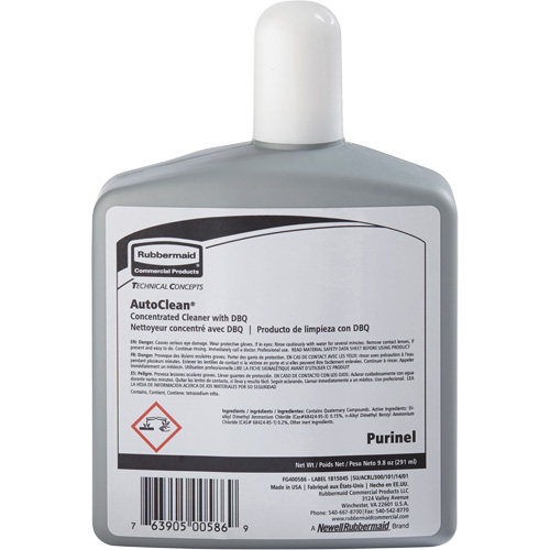 Produit d'entretien pour drain et nettoyeur de cuvette de rechange AutoClean de Purinel, 9,8 oz, Bouteille Haskins Industrial Inc.
