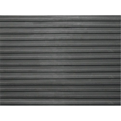 Entrance Mats, Runner, 3' x lin.ft x 1/8", Black Haskins Industrial Inc.