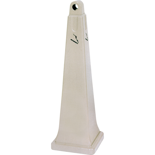 Groundskeeper Cigarette Waste Collectors, Free-Standing, Plastic, 1 US gal. Capacity, 39-3/4" Height Haskins Industrial Inc.