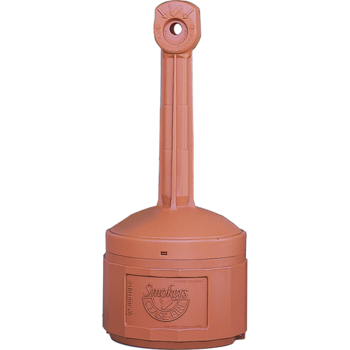 Cendriers Smoker's Cease-Fire, Sur pied, Plastique, Capacit&eacute; 4 gal. US, Hauteur 38-1/2" Haskins Industrial Inc.