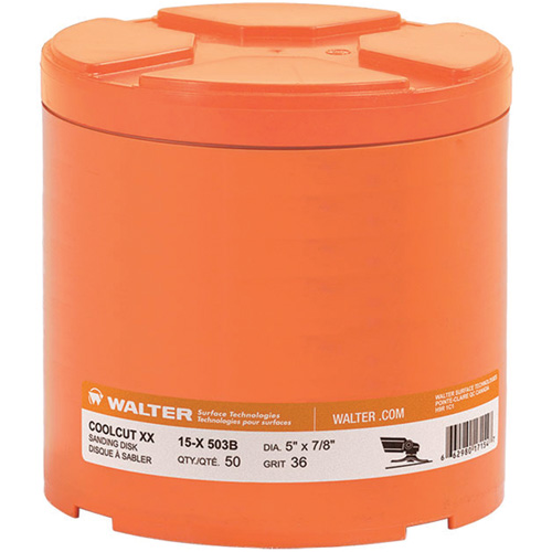 Disque de sablage Coolcut XX, Disque &agrave; sabler Coolcut XX, Oxyde d'aluminium/C&eacute;ramique, 60, 5" Dia x 7/8" Arbre Haskins Industrial Inc.