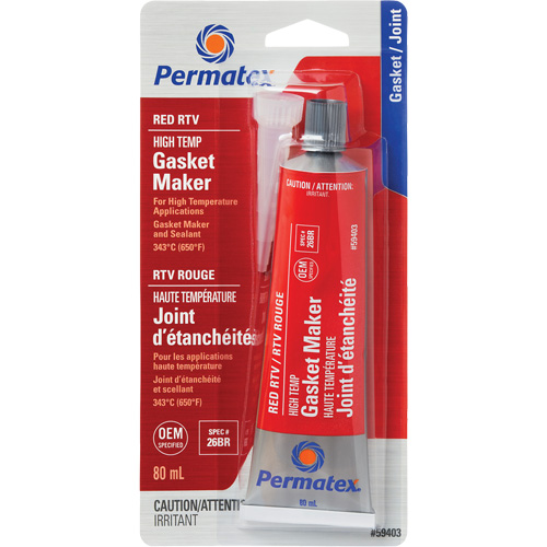 Compos&eacute; &agrave; joints RTV rouge haute temp&eacute;rature, Tube, Rouge Haskins Industrial Inc.