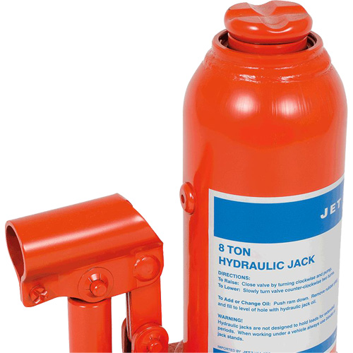 JHJ-8 Crics &agrave; bouteille pour usage tr&egrave;s intensif, 8 tonne(s), 15-3/8" Hauteur &eacute;lev&eacute;e Haskins Industrial Inc.