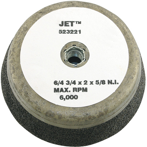 Resin Bond Cup Wheel, 6" x 2", 5/8"-11NC Arbor, Type 11 Haskins Industrial Inc.
