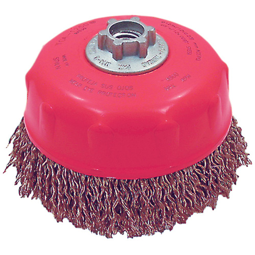 Brosse-boisseau &agrave; fils ondul&eacute;s MAXI-CRIMPED de premi&egrave;re qualit&eacute; Haskins Industrial Inc.