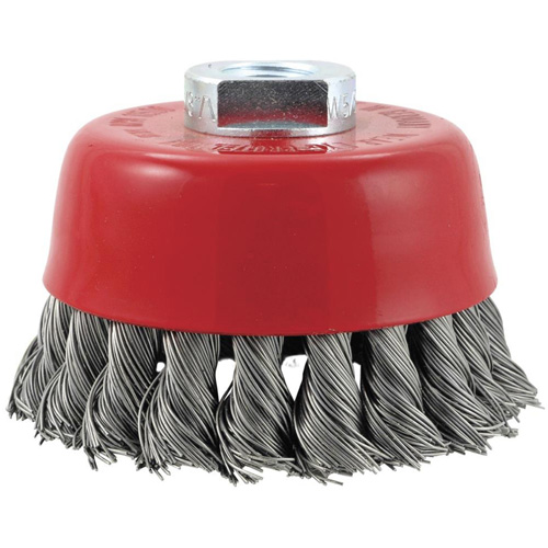Brosse boisseau &agrave; fils nou&eacute;s torsad&eacute;s haute performance CK3201M14, 3" dia. Haskins Industrial Inc.