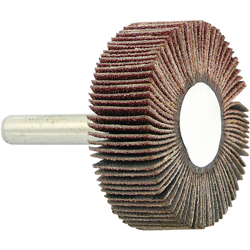 Shaft Mounted Flapwheel, 80 Grit, 1-1/2" x 1/2" x 1/4" Haskins Industrial Inc.