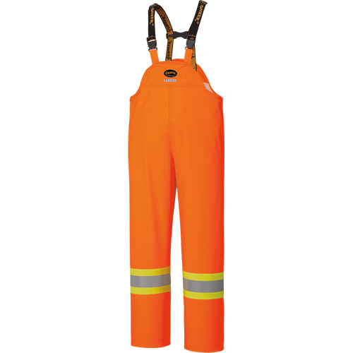 5893 High Visibility Flame Resistant Waterproof Bib Pants, Large, High Visibility Orange Haskins Industrial Inc.