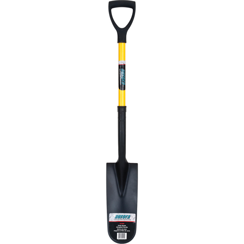 Drain Spade Shovels, Tempered Steel, 16" x 6" Blade, 28-1/2" L, D-Grip Handle Haskins Industrial Inc.