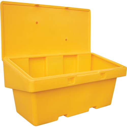 Salt Sand Container SOS, With Hasp, 72" x 36" x 36", 36 cu. Ft., Yellow Haskins Industrial Inc.